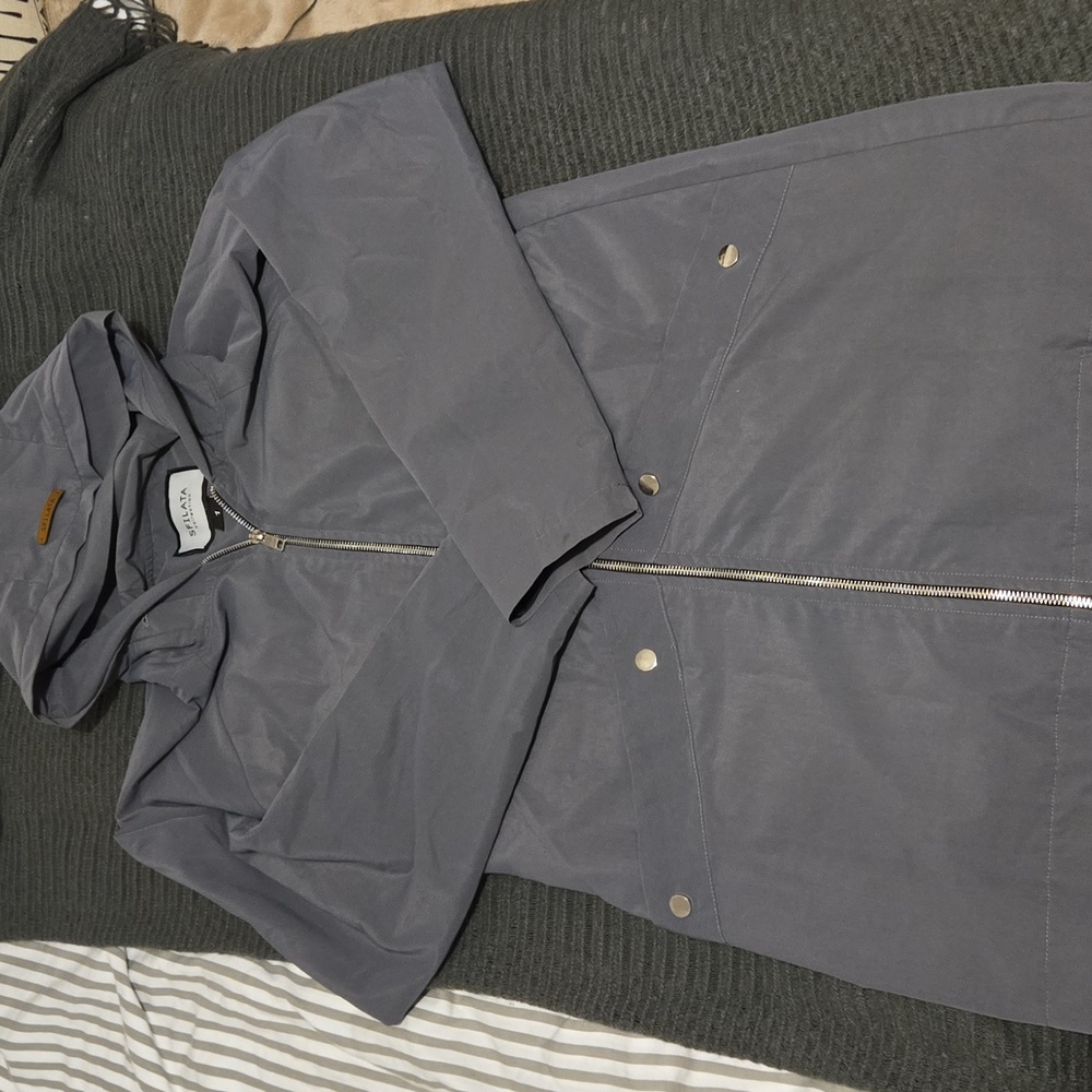 Designer Max Mara SFILATA Tessuto Rain Coat Wind Breaker Size 1 Made in Italy!‎